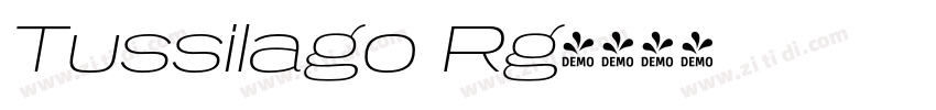 Tussilago Rg字体转换 Tussilago Rg字体转换